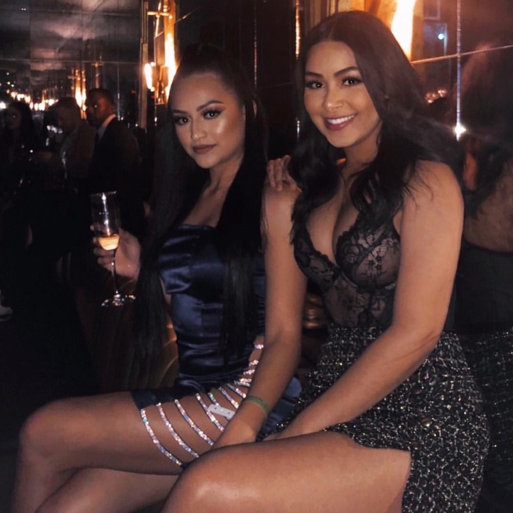 Tweed Skirt with Gold Accents